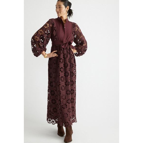 Tuckernuck Dresses & Skirts - TUCKERNUCK Merlot Lace Calliope Dress NWT Size Small